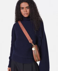 Rib-Knit Regenerated Cashmere Cape Jumper