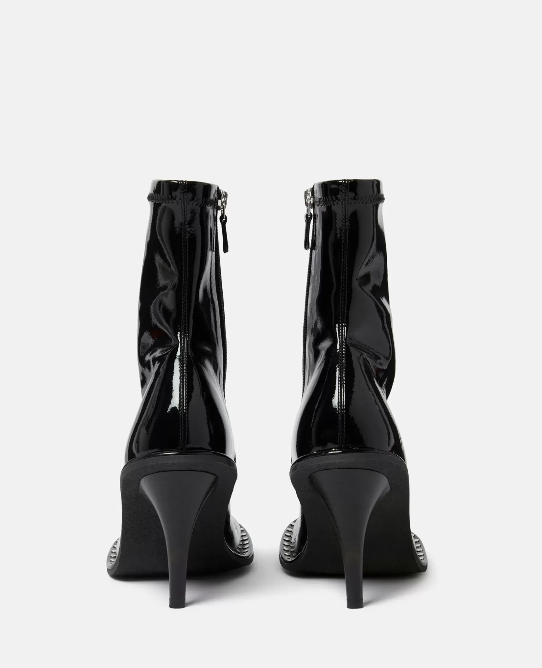 Ryder Lacquered Stiletto Ankle Boots