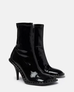 Ryder Lacquered Stiletto Ankle Boots