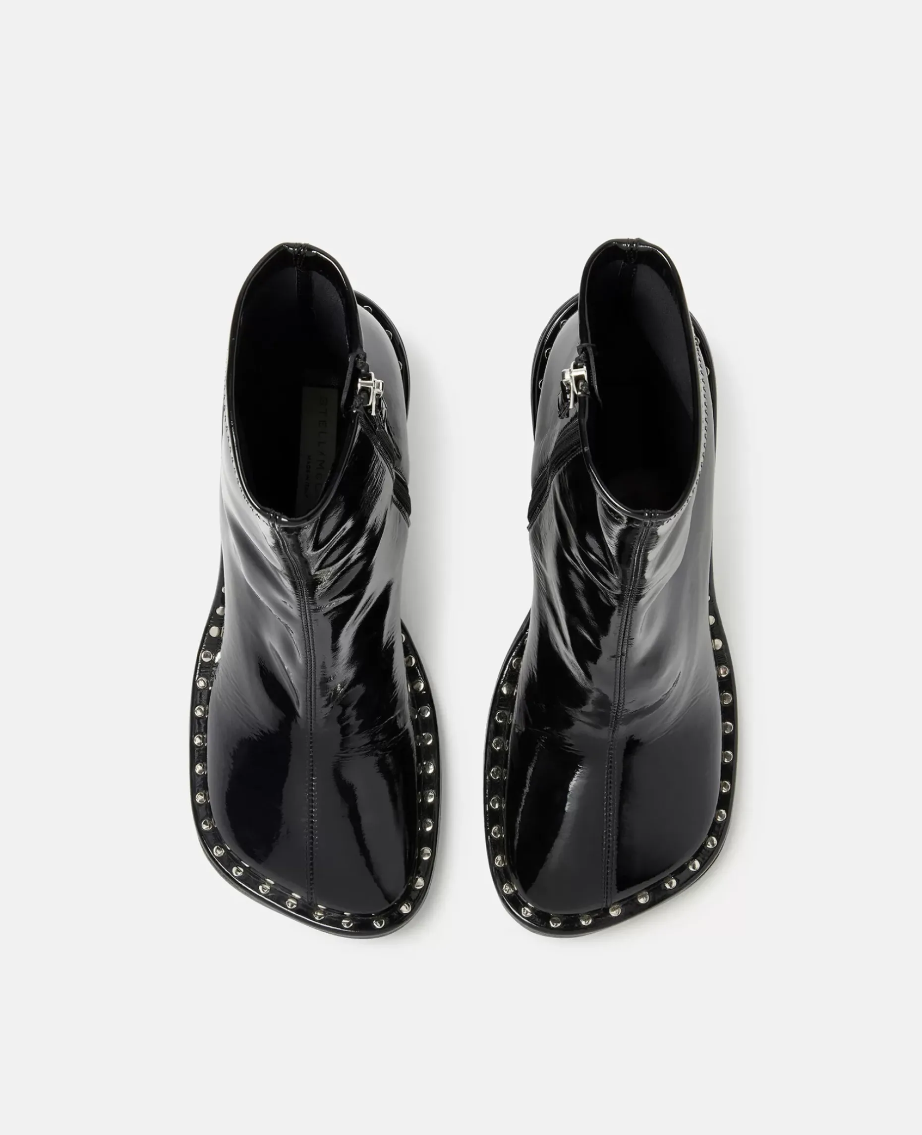 Ryder Lacquered Stiletto Ankle Boots