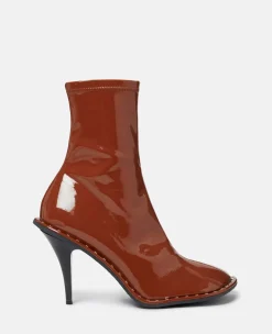 Ryder Lacquered Stiletto Ankle Boots