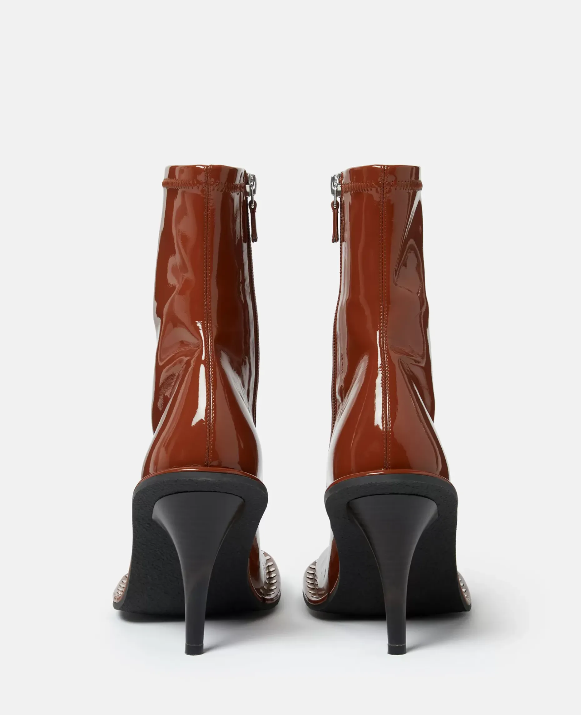 Ryder Lacquered Stiletto Ankle Boots