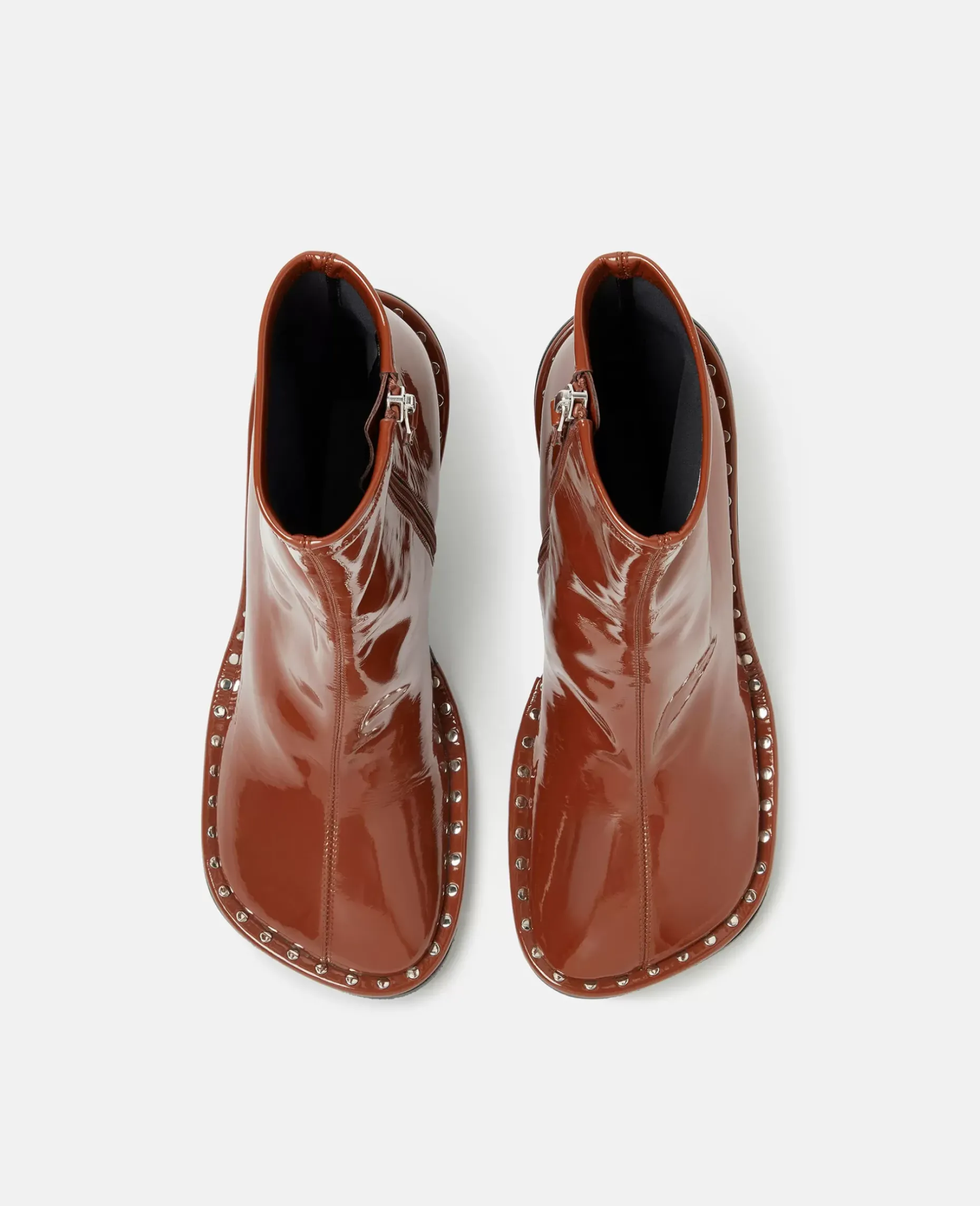 Ryder Lacquered Stiletto Ankle Boots