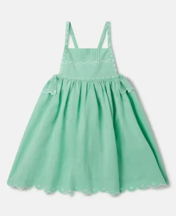 Scalloped Edge Embroidery Cami Dress