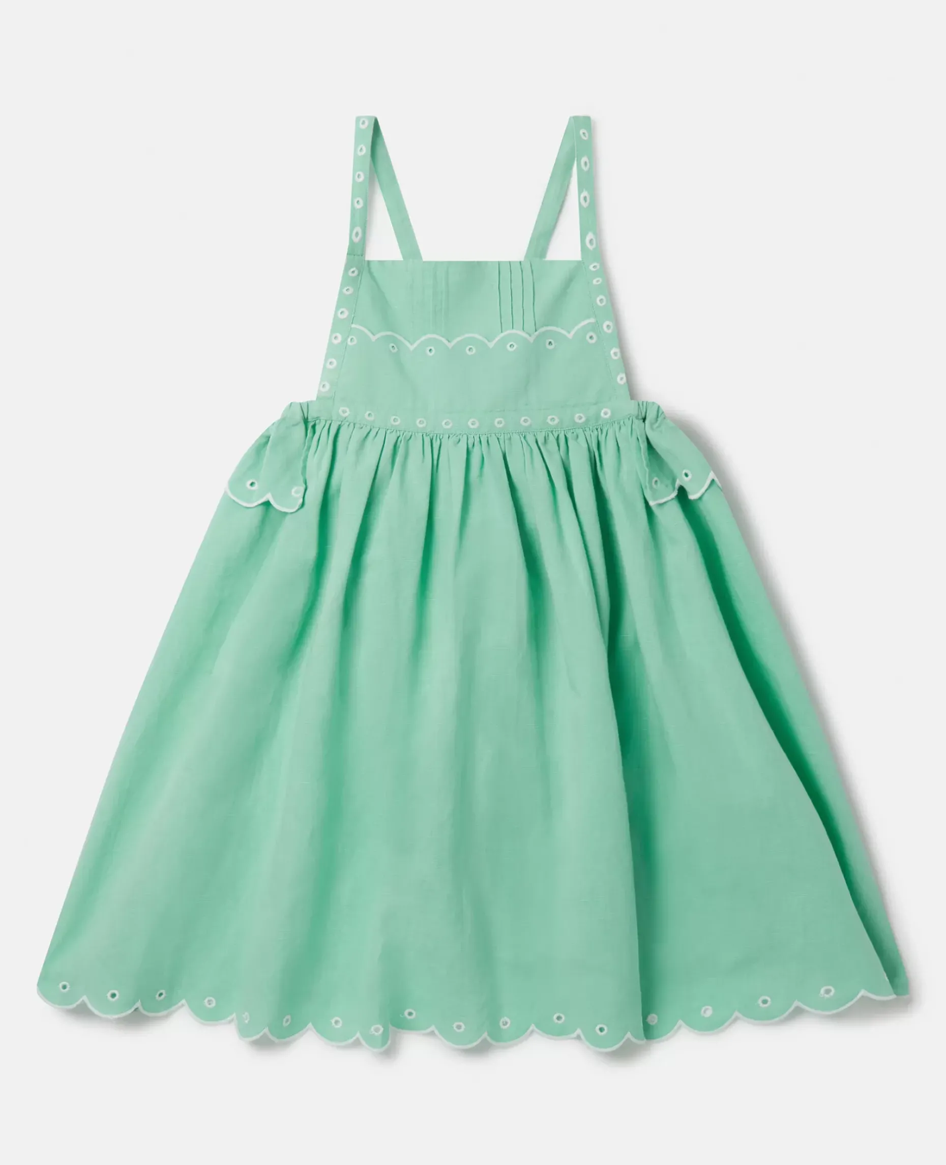 Scalloped Edge Embroidery Cami Dress