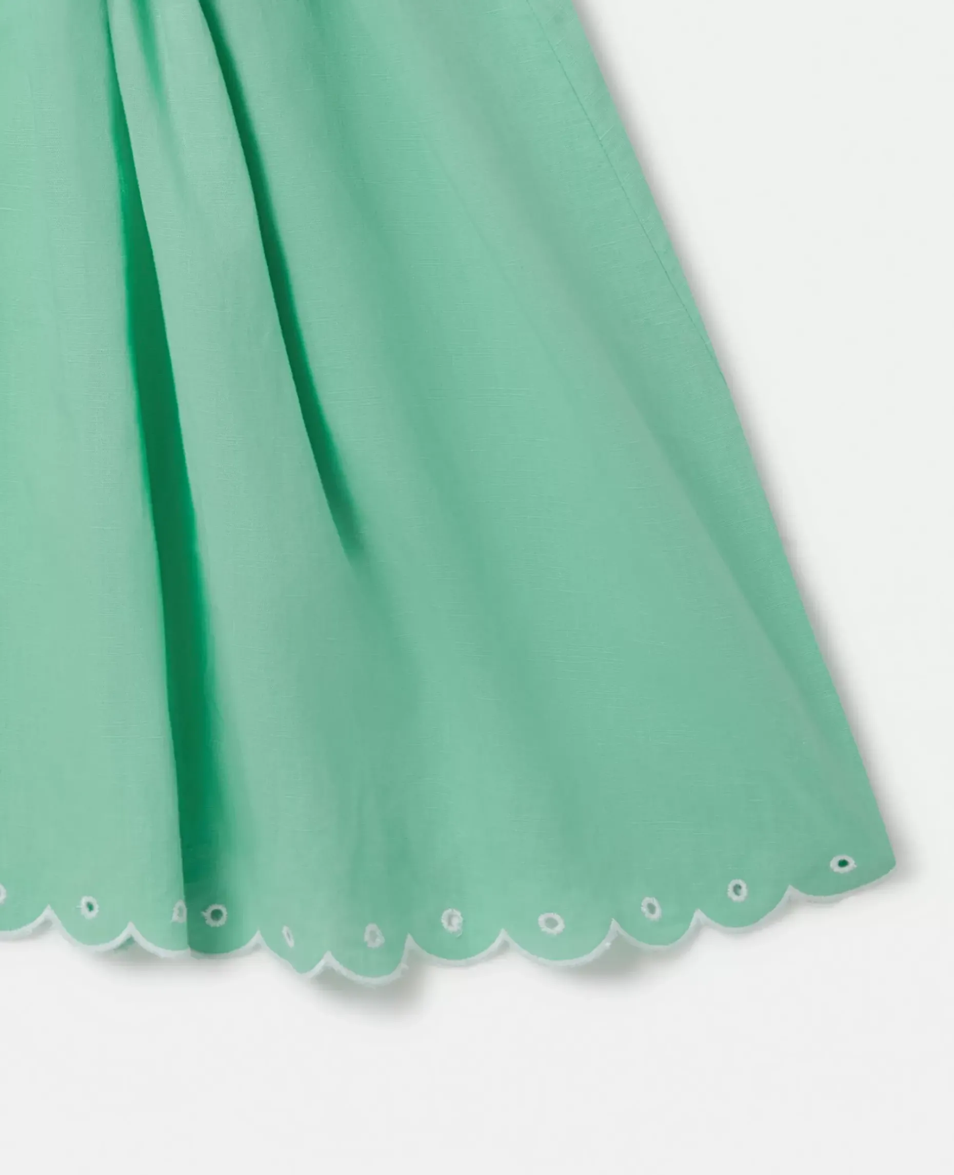 Scalloped Edge Embroidery Cami Dress