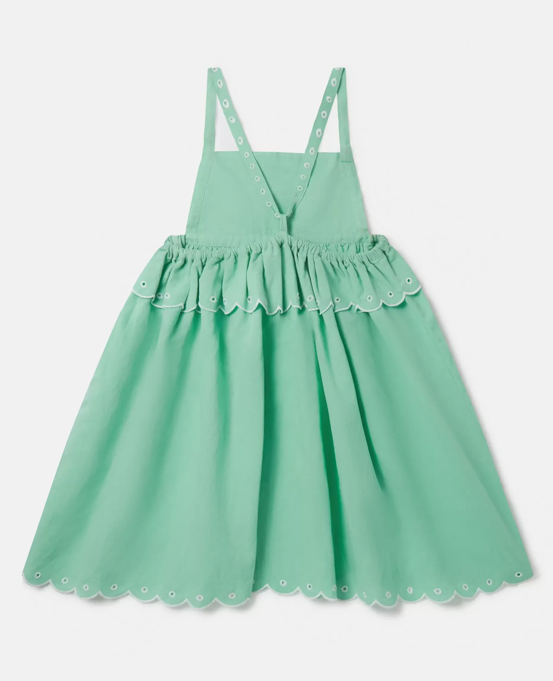 Scalloped Edge Embroidery Cami Dress