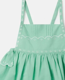 Scalloped Edge Embroidery Cami Dress