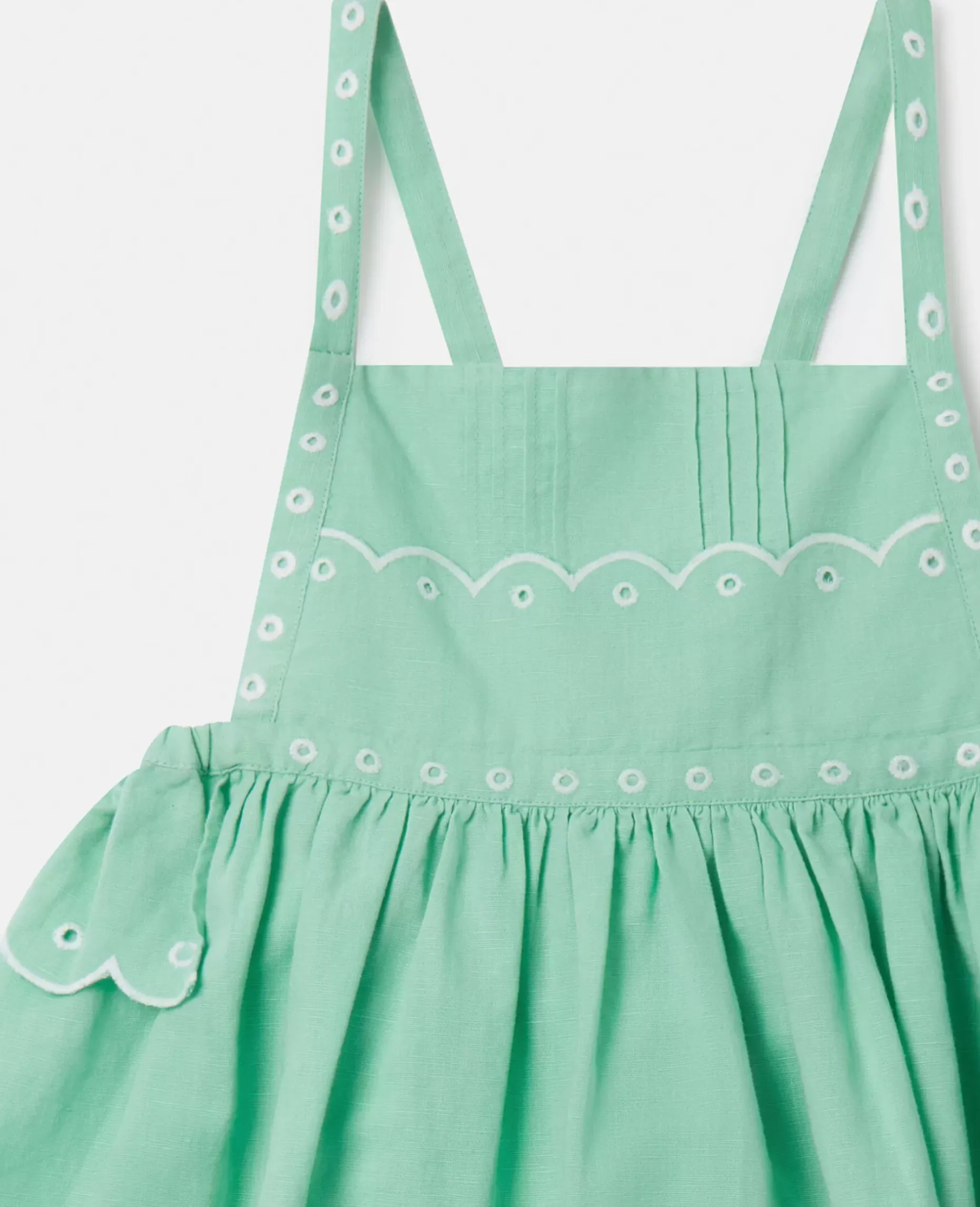 Scalloped Edge Embroidery Cami Dress