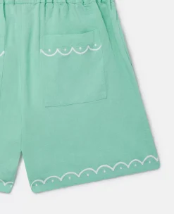 Scalloped Edge Shorts