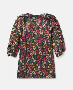 Scribbled Heart Print Dress