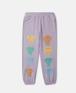 Seashell Embroidery Joggers