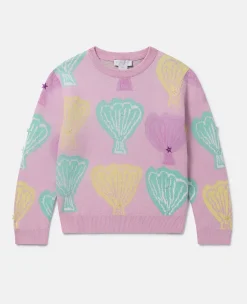 Seashell Jacquard Knit Jumper