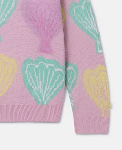 Seashell Jacquard Knit Jumper