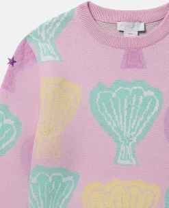 Seashell Jacquard Knit Jumper