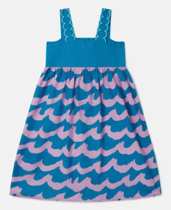 Seashell Wave Print Cami Dress