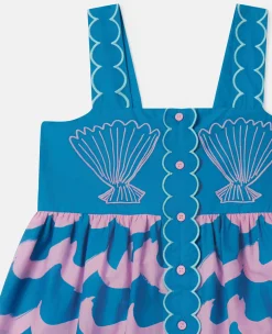 Seashell Wave Print Cami Dress