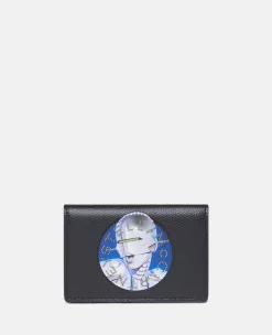 Sexy Robot Graphic Grained-Texture Wallet