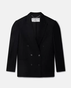 Sexy Robot Graphic Tuxedo-Lapel Blazer