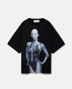 Sexy Robot Oversized Organic Cotton T-Shirt
