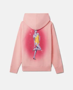Sexy Robot Print Organic Cotton Hoodie