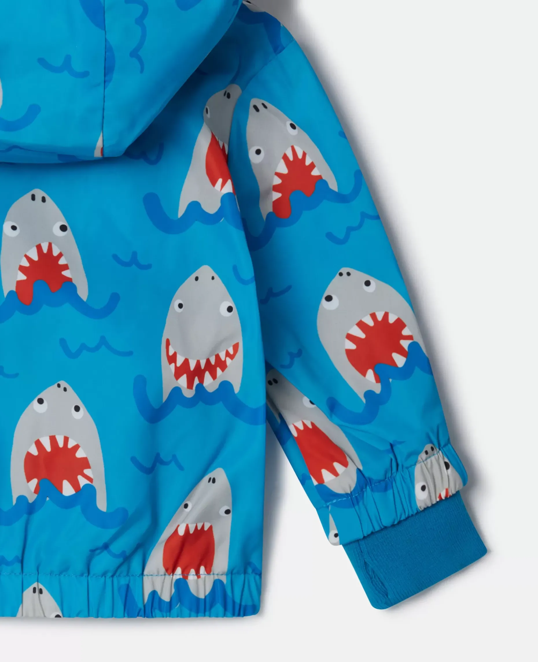 Shark Print Hooded Jacket