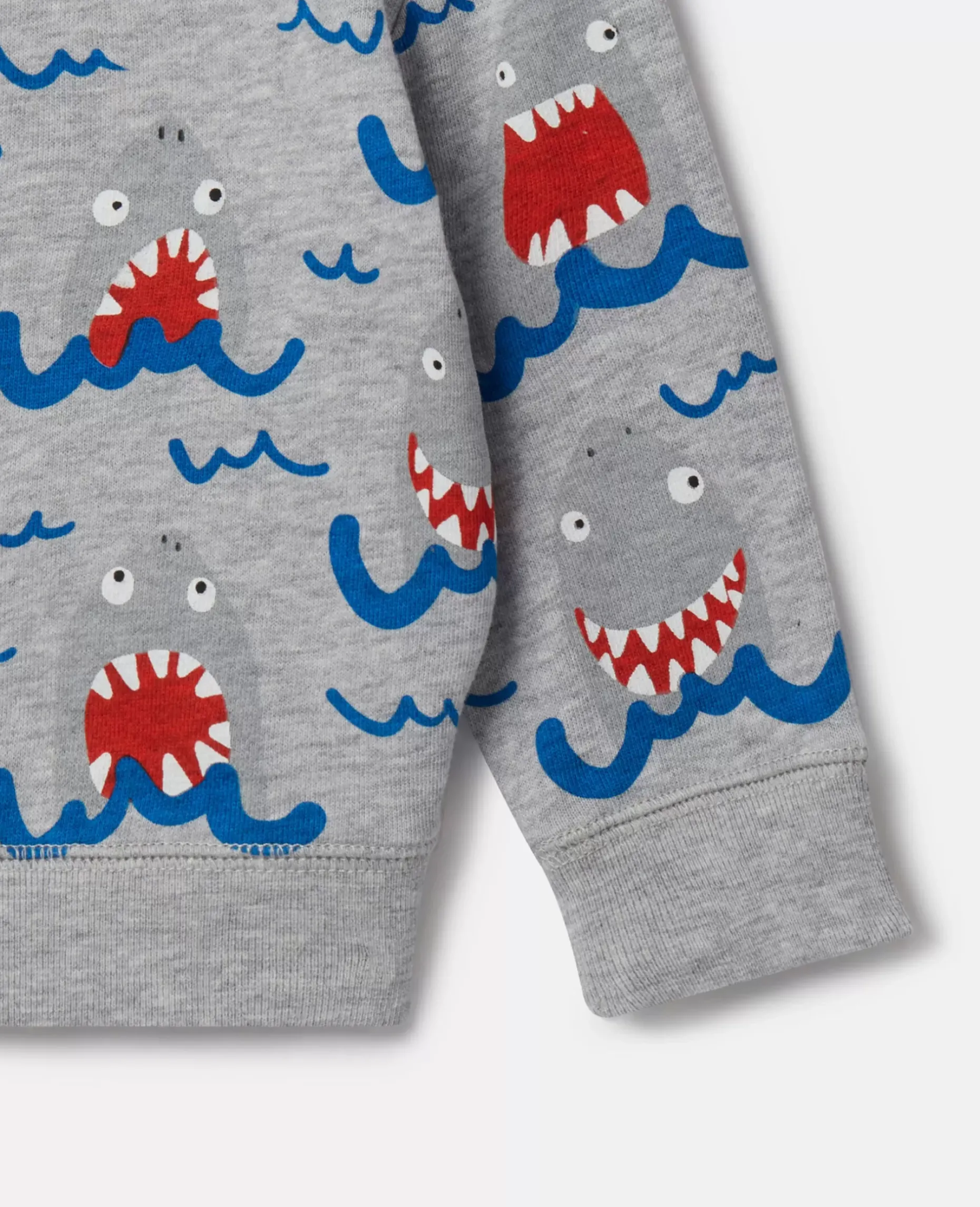 Shark Print Sweatshirt