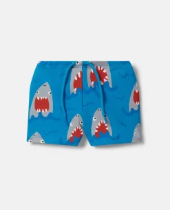 Shark Print Swimming Trunks