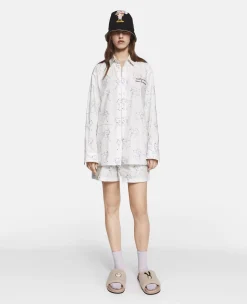 Sheep Can Never Sleep Print Shorts