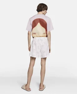 Sheep Can Never Sleep Print Shorts