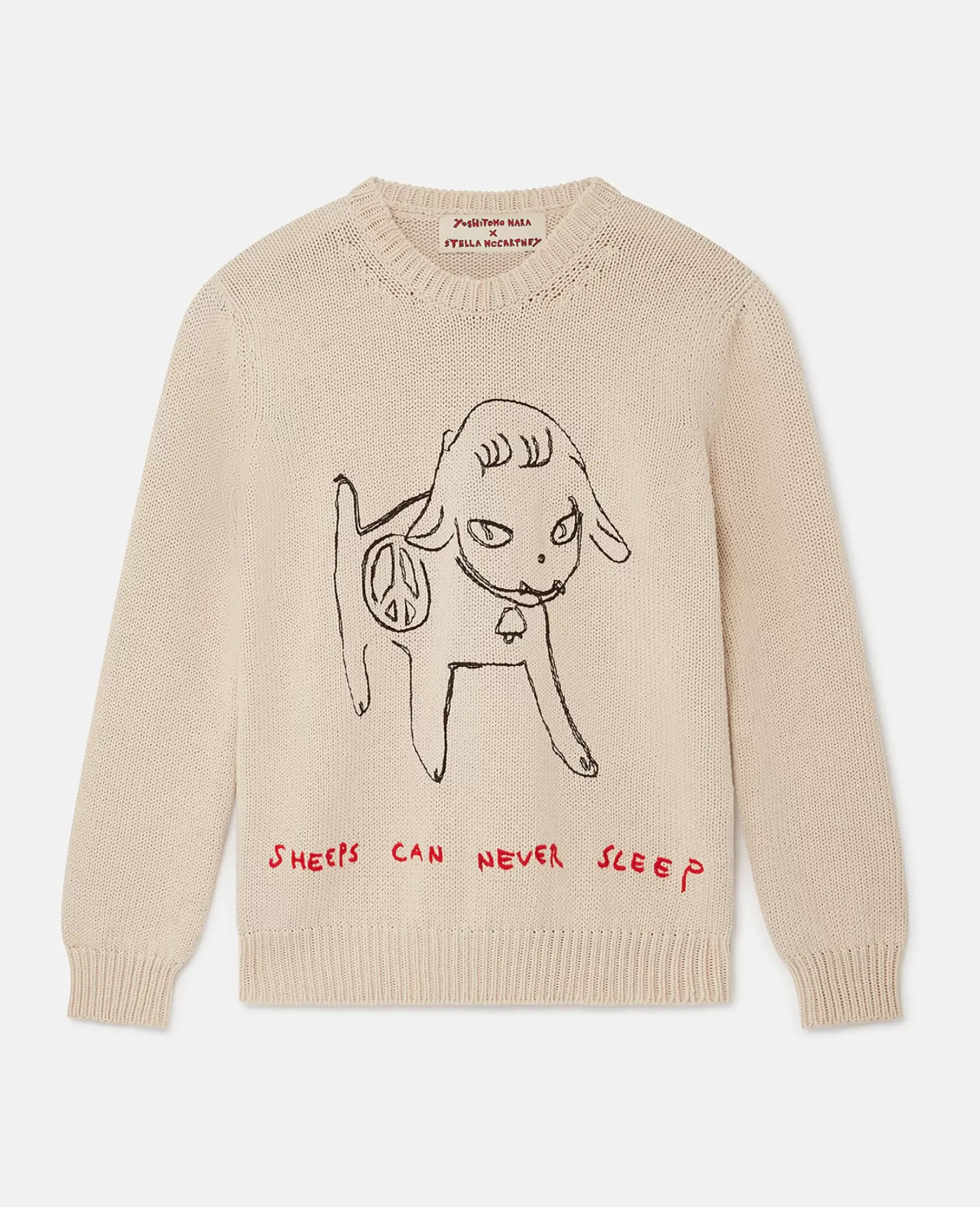 Sheep Embroidery Cotton Sweatshirt