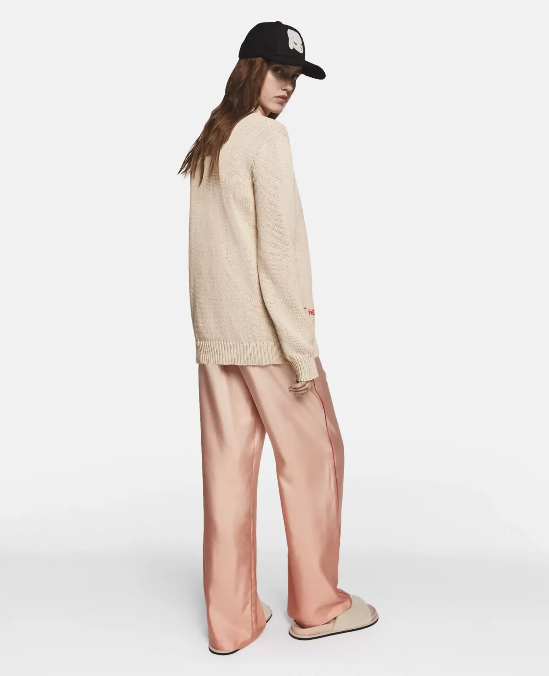Sheep Embroidery Cotton Sweatshirt