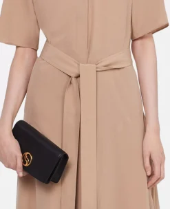 Silk Crepe De Chine Shirt Dress