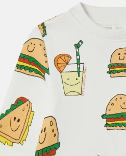 Silly Sandwich Print Sweatshirt