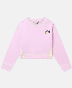 Smc Neon Trim Cropped Sweatshirt