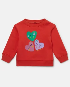 Smiley Flower Motif Long Sleeve T-Shirt