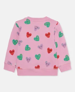 Smiley Heart Print Jumper