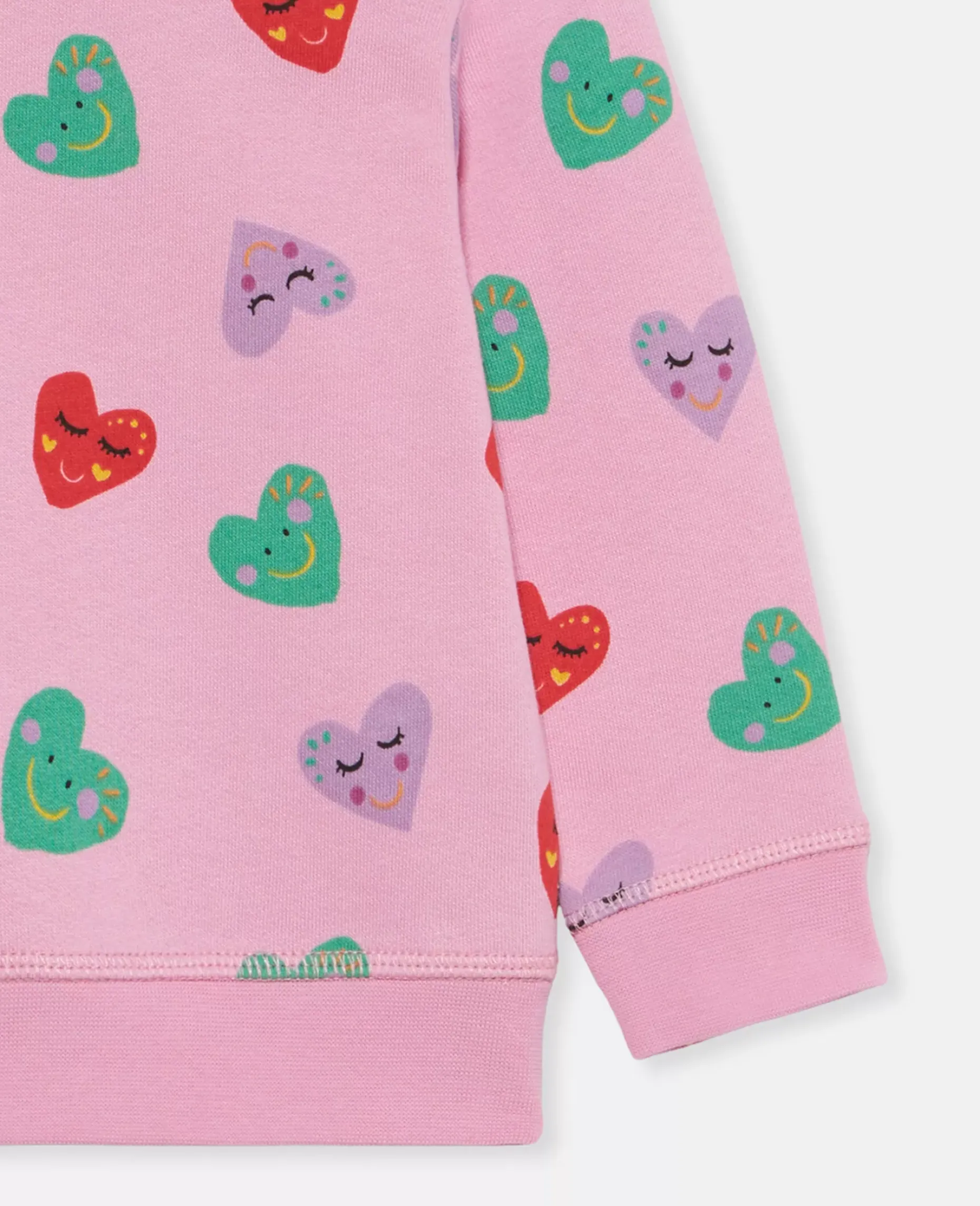 Smiley Heart Print Jumper