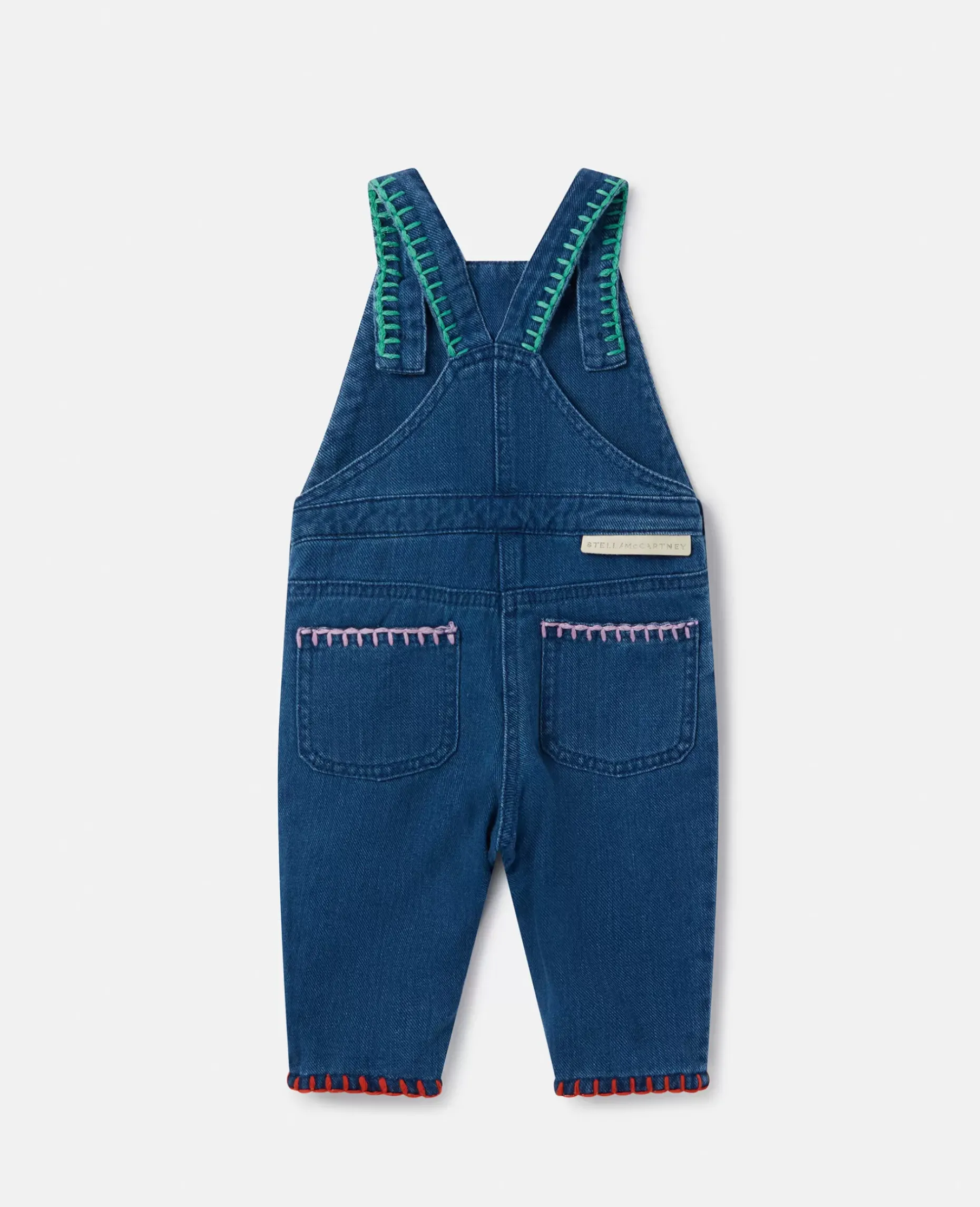 Smiling Flower Denim Dungarees
