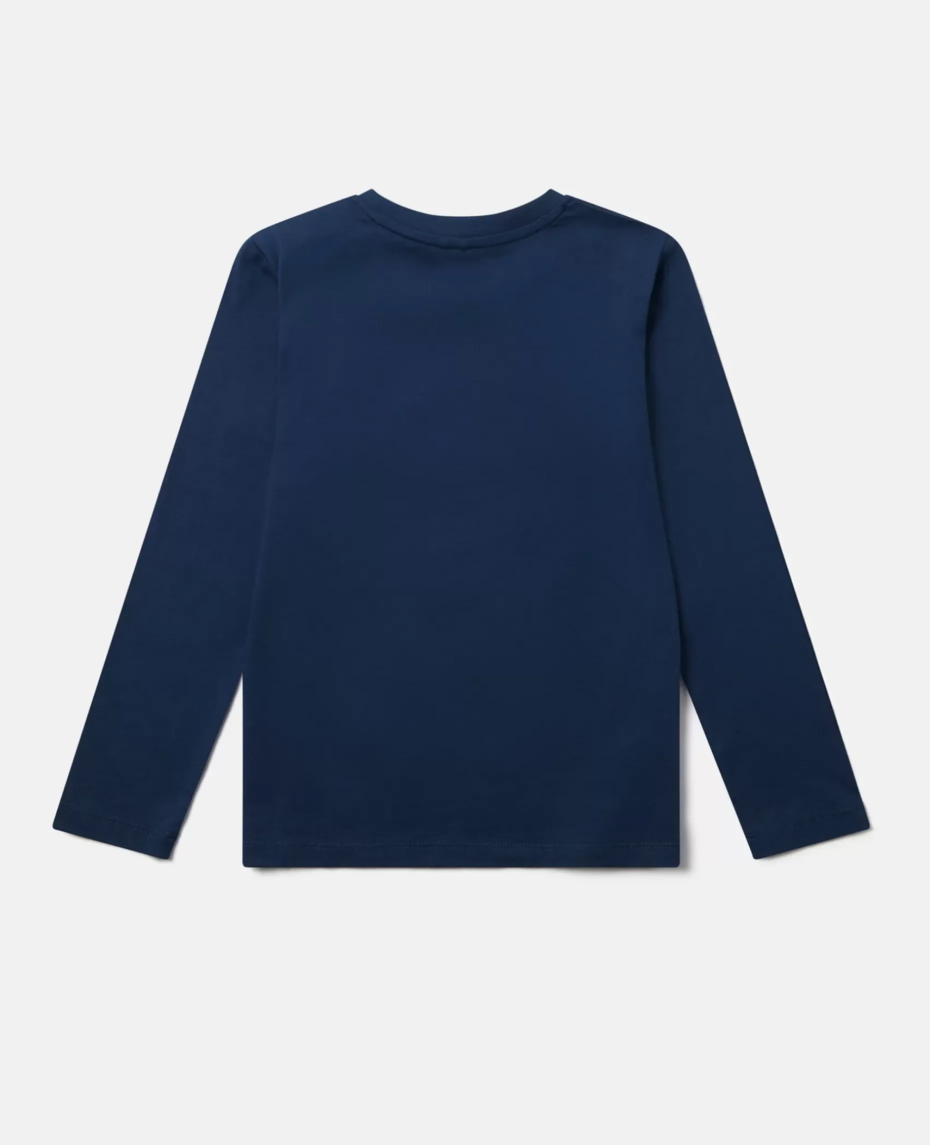 Smiling Flower Motif Long Sleeve T-Shirt