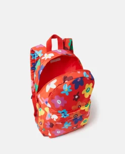 Smiling Flower Print Backpack
