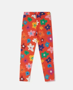 Smiling Flower Print Leggings