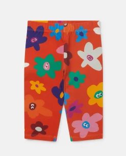 Smiling Flower Print Leggings