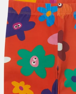 Smiling Flower Print Leggings
