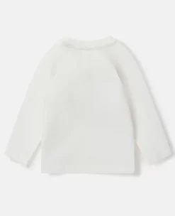 Smiling Heart Motif Long Sleeve T-Shirt