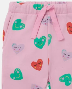 Smiling Heart Print Joggers