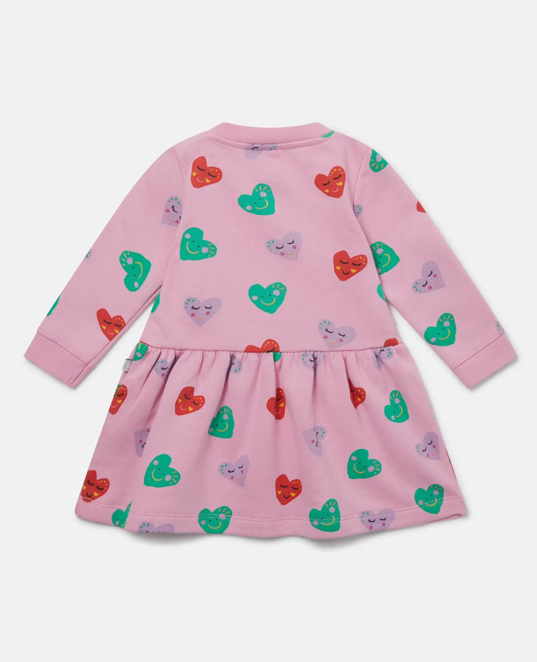 Smiling Heart Print Skater Dress