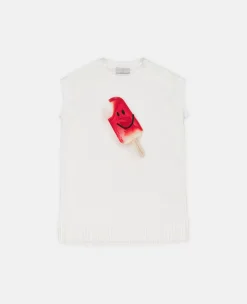 Smiling Lolly Print Tank Top