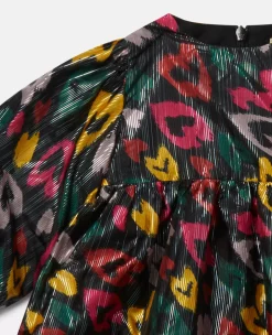 Smudged Heart Print Dress