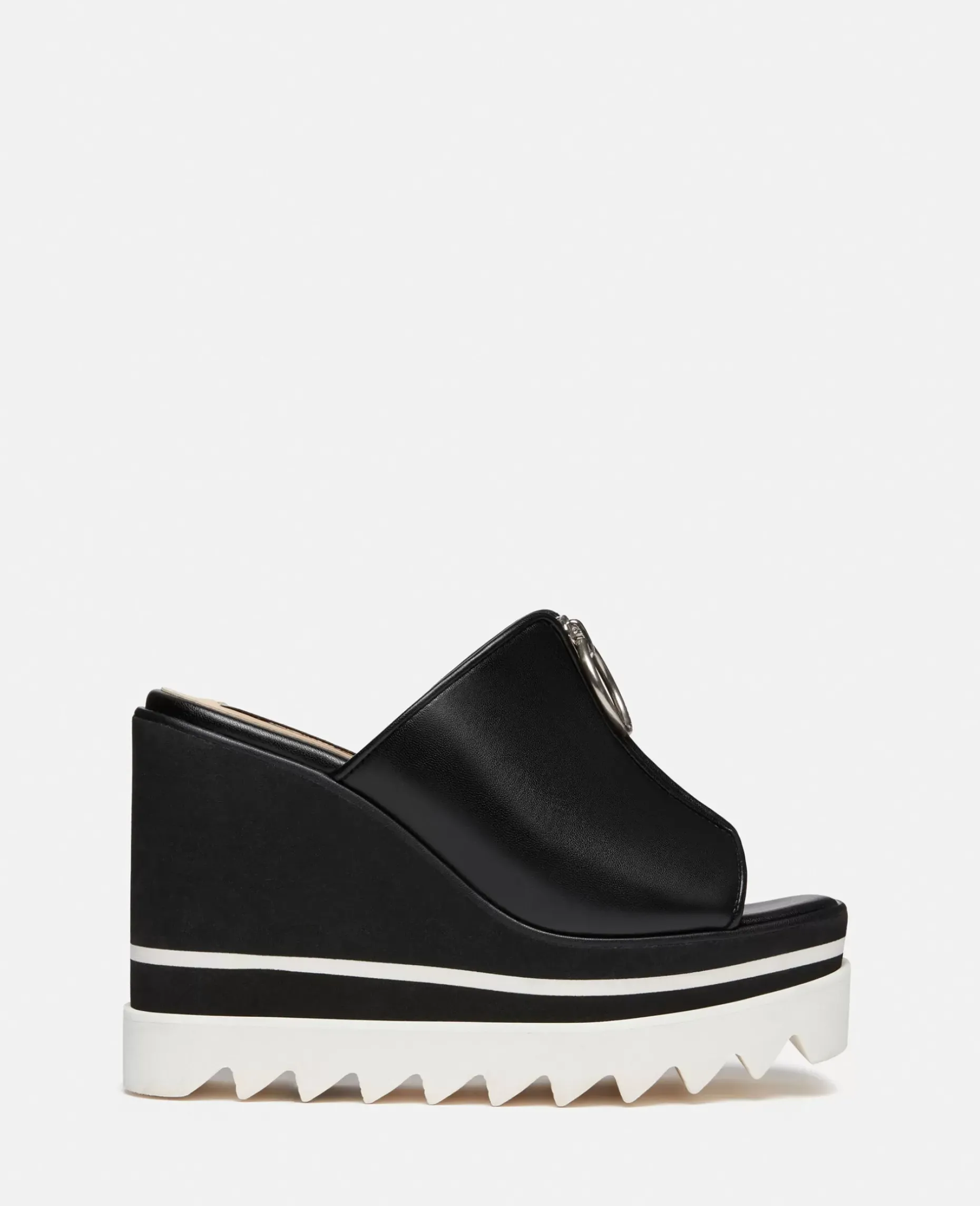 Sneak-Elyse Zip Slide Wedge Sandals